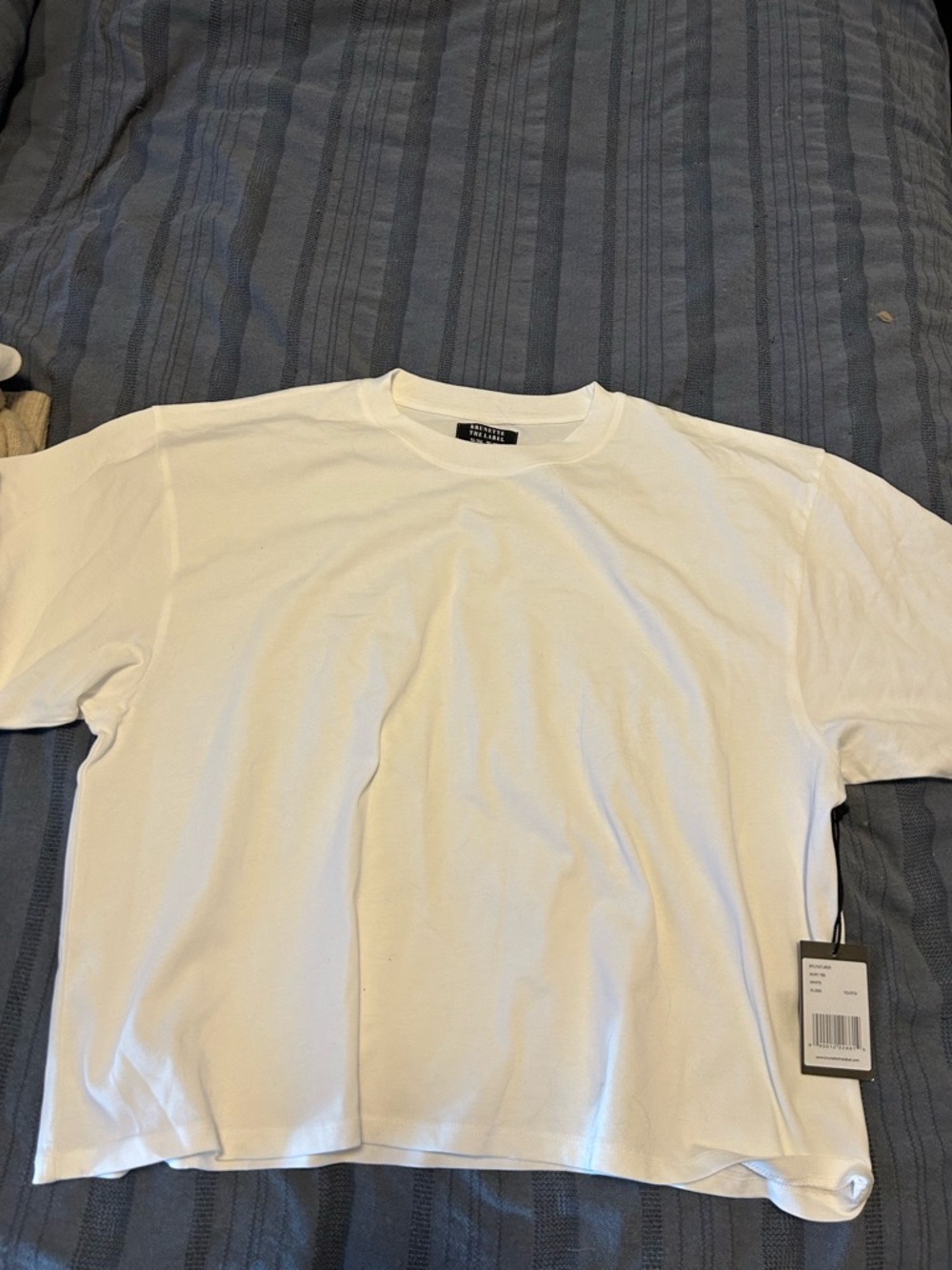 Brunette The Label White Short Sleeve Crew Tee